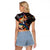 Peacock Bass Fishing Raglan Cropped T Shirt Waves Art