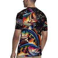 Peacock Bass Fishing Rugby Jersey Waves Art