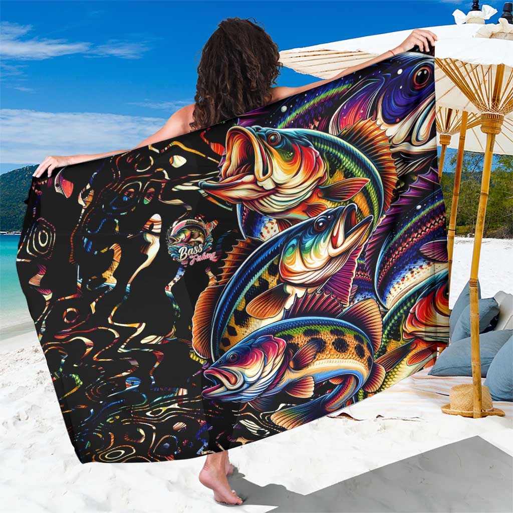 Peacock Bass Fishing Sarong Waves Art