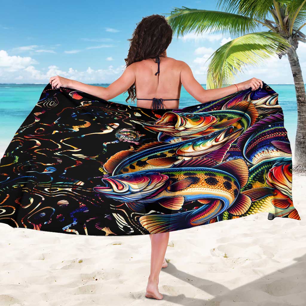 Peacock Bass Fishing Sarong Waves Art