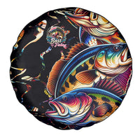 Peacock Bass Fishing Spare Tire Cover Waves Art