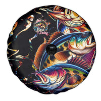 Peacock Bass Fishing Spare Tire Cover Waves Art
