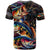 Peacock Bass Fishing T Shirt Waves Art