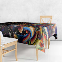 Peacock Bass Fishing Tablecloth Waves Art