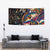 Peacock Bass Fishing Tapestry Waves Art