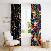 Peacock Bass Fishing Window Curtain Waves Art