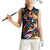 Peacock Bass Fishing Women Sleeveless Polo Shirt Waves Art