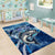 Striped Bass Fishing Area Rug Ocean Waves
