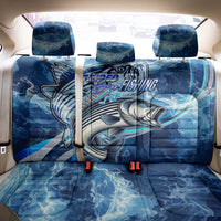 Striped Bass Fishing Back Car Seat Cover Ocean Waves