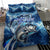 Striped Bass Fishing Bedding Set Ocean Waves