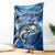 Striped Bass Fishing Blanket Ocean Waves