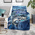 Striped Bass Fishing Blanket Ocean Waves