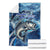 Striped Bass Fishing Blanket Ocean Waves
