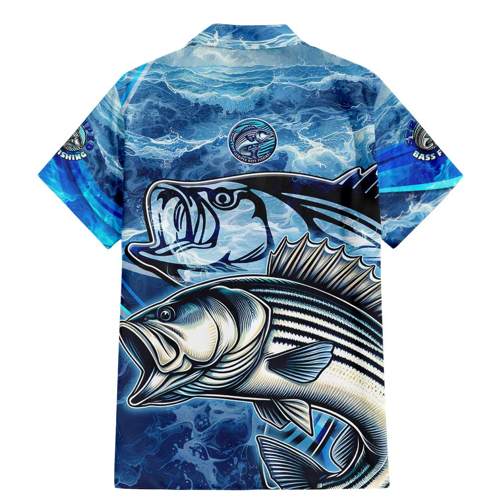 Striped Bass Fishing Family Matching Mermaid Dress and Hawaiian Shirt Ocean Waves