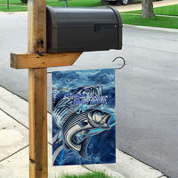 Striped Bass Fishing Garden Flag Ocean Waves