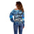 Striped Bass Fishing Off Shoulder Sweater Ocean Waves