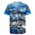 Striped Bass Fishing Rugby Jersey Ocean Waves