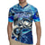 Striped Bass Fishing Rugby Jersey Ocean Waves