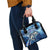 Striped Bass Fishing Shoulder Handbag Ocean Waves