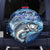 Striped Bass Fishing Spare Tire Cover Ocean Waves