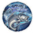Striped Bass Fishing Spare Tire Cover Ocean Waves