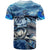 Striped Bass Fishing T Shirt Ocean Waves