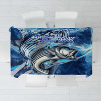 Striped Bass Fishing Tablecloth Ocean Waves