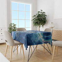 Striped Bass Fishing Tablecloth Ocean Waves