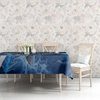 Striped Bass Fishing Tablecloth Ocean Waves