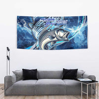 Striped Bass Fishing Tapestry Ocean Waves