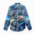 Striped Bass Fishing Women Casual Shirt Ocean Waves