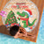 Crocodile Snappy Christmas Beach Blanket Cute Alligator Holiday Tree Cartoon Design - Wonder Print Shop