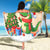 Crocodile Snappy Christmas Beach Blanket Cute Alligator Holiday Tree Cartoon Design - Wonder Print Shop