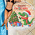 Crocodile Snappy Christmas Beach Blanket Cute Alligator Holiday Tree Cartoon Design - Wonder Print Shop