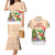 Crocodile Snappy Christmas Couples Matching Mermaid Dress and Hawaiian Shirt Cute Alligator Holiday Tree Cartoon Design - Wonder Print Shop