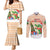 Crocodile Snappy Christmas Couples Matching Mermaid Dress and Long Sleeve Button Shirt Cute Alligator Holiday Tree Cartoon Design - Wonder Print Shop