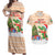 Crocodile Snappy Christmas Couples Matching Off Shoulder Maxi Dress and Hawaiian Shirt Cute Alligator Holiday Tree Cartoon Design - Wonder Print Shop