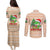 Crocodile Snappy Christmas Couples Matching Puletasi and Long Sleeve Button Shirt Cute Alligator Holiday Tree Cartoon Design - Wonder Print Shop