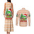 Crocodile Snappy Christmas Couples Matching Tank Maxi Dress and Long Sleeve Button Shirt Cute Alligator Holiday Tree Cartoon Design - Wonder Print Shop
