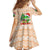 Crocodile Snappy Christmas Family Matching Off The Shoulder Long Sleeve Dress and Hawaiian Shirt Cute Alligator Holiday Tree Cartoon Design - Wonder Print Shop