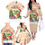 Crocodile Snappy Christmas Family Matching Off The Shoulder Long Sleeve Dress and Hawaiian Shirt Cute Alligator Holiday Tree Cartoon Design - Wonder Print Shop