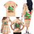 Crocodile Snappy Christmas Family Matching Off The Shoulder Long Sleeve Dress and Hawaiian Shirt Cute Alligator Holiday Tree Cartoon Design - Wonder Print Shop