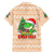 Crocodile Snappy Christmas Family Matching Off The Shoulder Long Sleeve Dress and Hawaiian Shirt Cute Alligator Holiday Tree Cartoon Design - Wonder Print Shop
