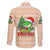 Crocodile Snappy Christmas Family Matching Off The Shoulder Long Sleeve Dress and Hawaiian Shirt Cute Alligator Holiday Tree Cartoon Design - Wonder Print Shop