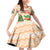 Crocodile Snappy Christmas Family Matching Off Shoulder Short Dress and Hawaiian Shirt Cute Alligator Holiday Tree Cartoon Design - Wonder Print Shop