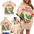 Crocodile Snappy Christmas Family Matching Off Shoulder Short Dress and Hawaiian Shirt Cute Alligator Holiday Tree Cartoon Design - Wonder Print Shop