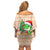 Crocodile Snappy Christmas Family Matching Off Shoulder Short Dress and Hawaiian Shirt Cute Alligator Holiday Tree Cartoon Design - Wonder Print Shop