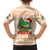 Crocodile Snappy Christmas Family Matching Short Sleeve Bodycon Dress and Hawaiian Shirt Cute Alligator Holiday Tree Cartoon Design - Wonder Print Shop