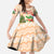 Crocodile Snappy Christmas Family Matching Short Sleeve Bodycon Dress and Hawaiian Shirt Cute Alligator Holiday Tree Cartoon Design - Wonder Print Shop