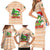 Crocodile Snappy Christmas Family Matching Short Sleeve Bodycon Dress and Hawaiian Shirt Cute Alligator Holiday Tree Cartoon Design - Wonder Print Shop